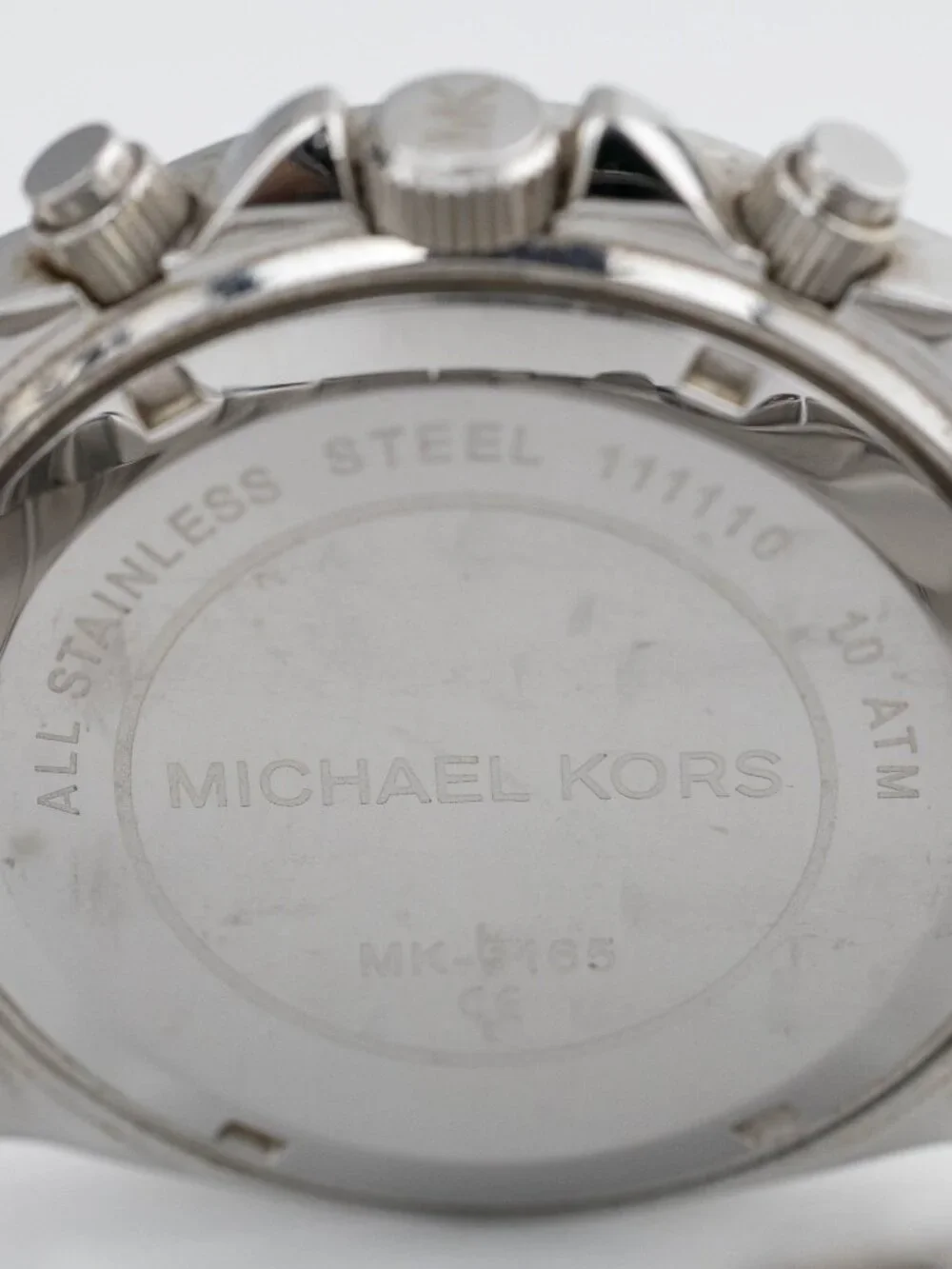 Michael Kors MK-5165 Chronograph Quartz Analog Women's Watch New Battery
